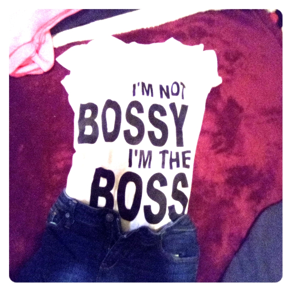 Designer T-shirt and jeans